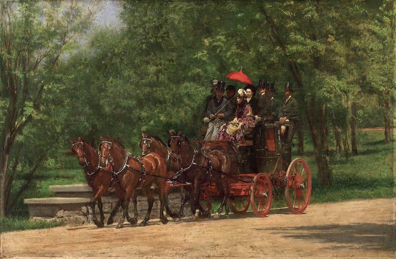 The Fairman Rogers Four-in-Hand by Thomas Eakins, 1879-80